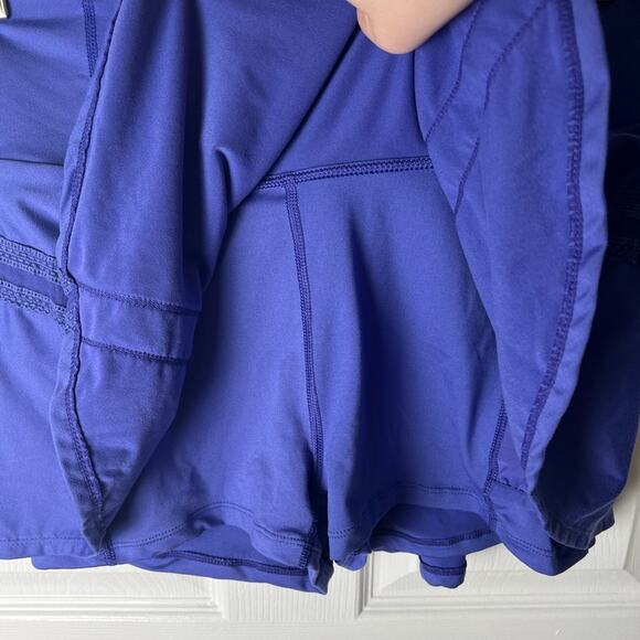 Free People Purple Pleated Lace FP Movement Pleats And Thank You Mini Skort L - Picture 6 of 11